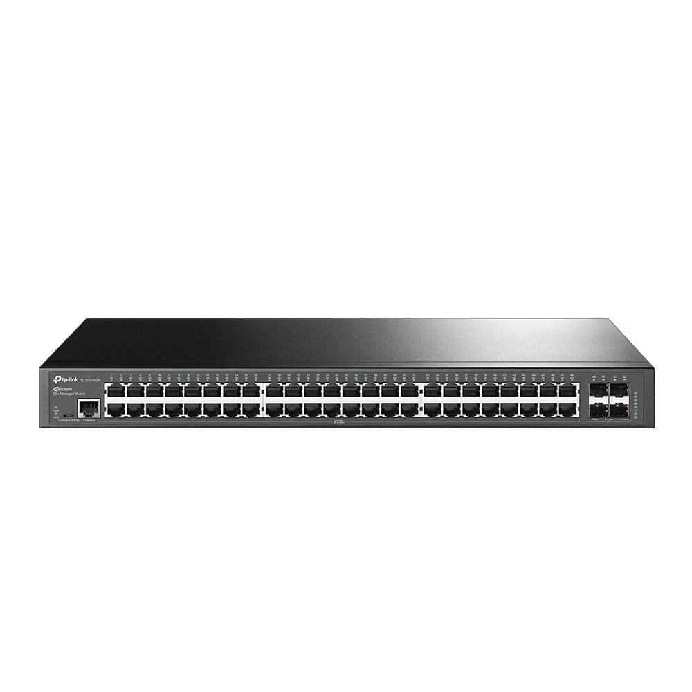 TP-Link SG3452X Omada 48‑портовый гигабитный управляемый коммутатор L2 с 4 SFP‑слотами SFP+ 10 Гбит/с