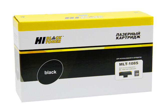 Картридж Hi-Black (HB-MLT-D108S) для Samsung ML-1640/1641/2240/2241, 1,5K, HB-MLT-108S