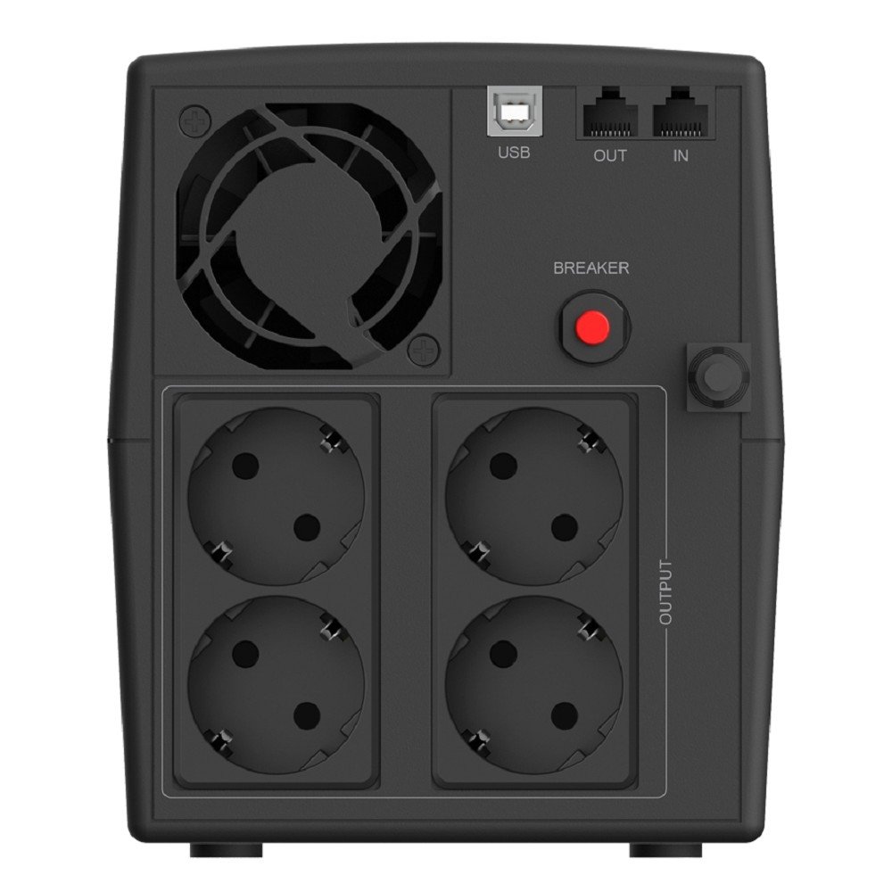 ИБП CBR QUANTUM QTM-1500 [Line Interactive 1500 VA / 900 W, 4 x EURO, HID-USB, RJ45] (QTM-1500T-4F-LCUC)