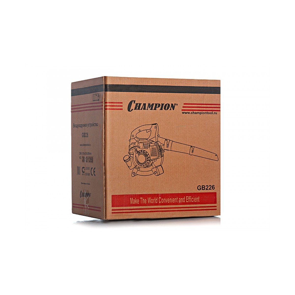 CHAMPION Воздуходувка GB226 { 0,75кВт 26см? 4кг 612м?/ч } 