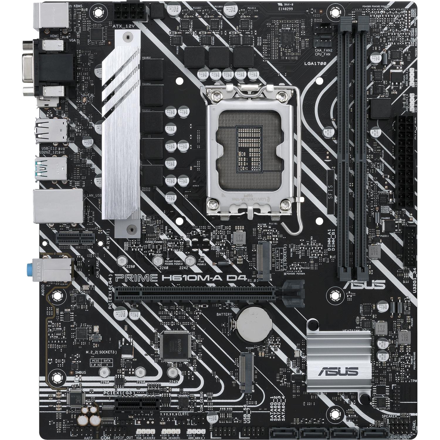 Материнская плата/ PRIME H610M-A D4-CSM, 90MB19P0-M0EAYC