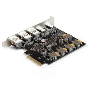 Exegate EX298301RUS Контроллер ExeGate EXE-313-3A2C (PCI-E x4 v3.0, USB3.2 Gen2 3xType-A + 2xType-C ext., SuperSpeed+ скорость до 10 Гбит/с, разъем доп.питания, ASMedia Chipset ASM3142)