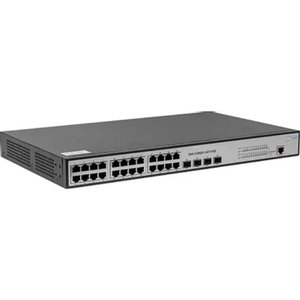SNR SNR-S2982G-24T-POE Управляемый гигабитный PoE коммутатор уровня 2, 24 порта 10/100/1000Base-T, 4 порта 100/1000Base-X (SFP), бюджет PoE 185 Вт, встроенный БП ~220V AC