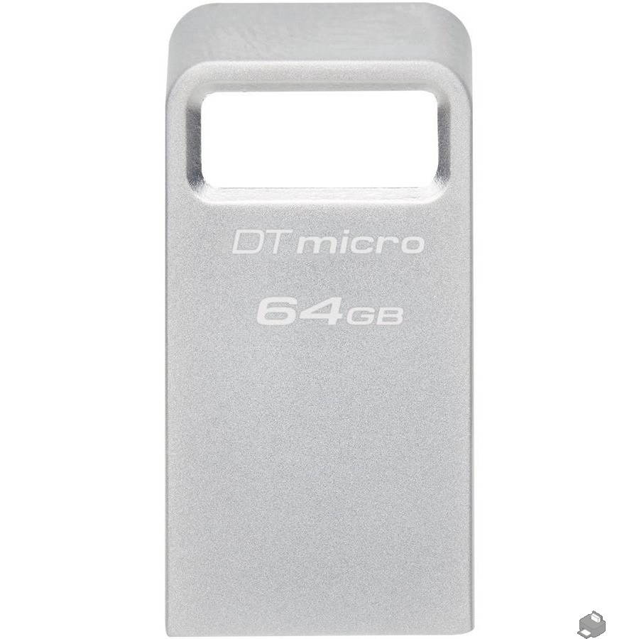 Kingston USB Drive 64GB DataTraveler Micro USB3.0, серебристый [DTMC3G2/64gb], DTMC3G2/64GB