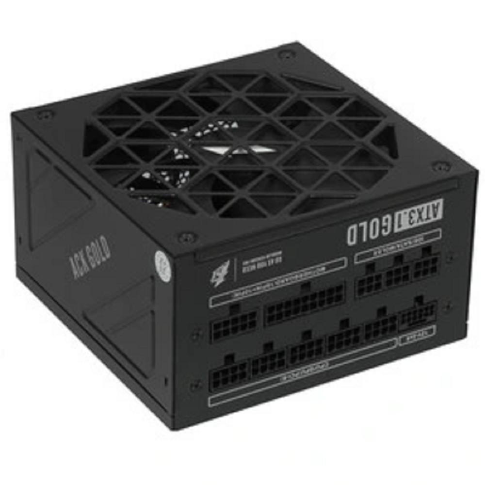 1STPLAYER Блок питания ACK GOLD 850W Black / ATX 3.1, PCle 5.1, APFC, 80 PLUS Gold, LLC+DC-DC, full Teapo caps, 140mm fan, full modular / HA-850BA2-BK