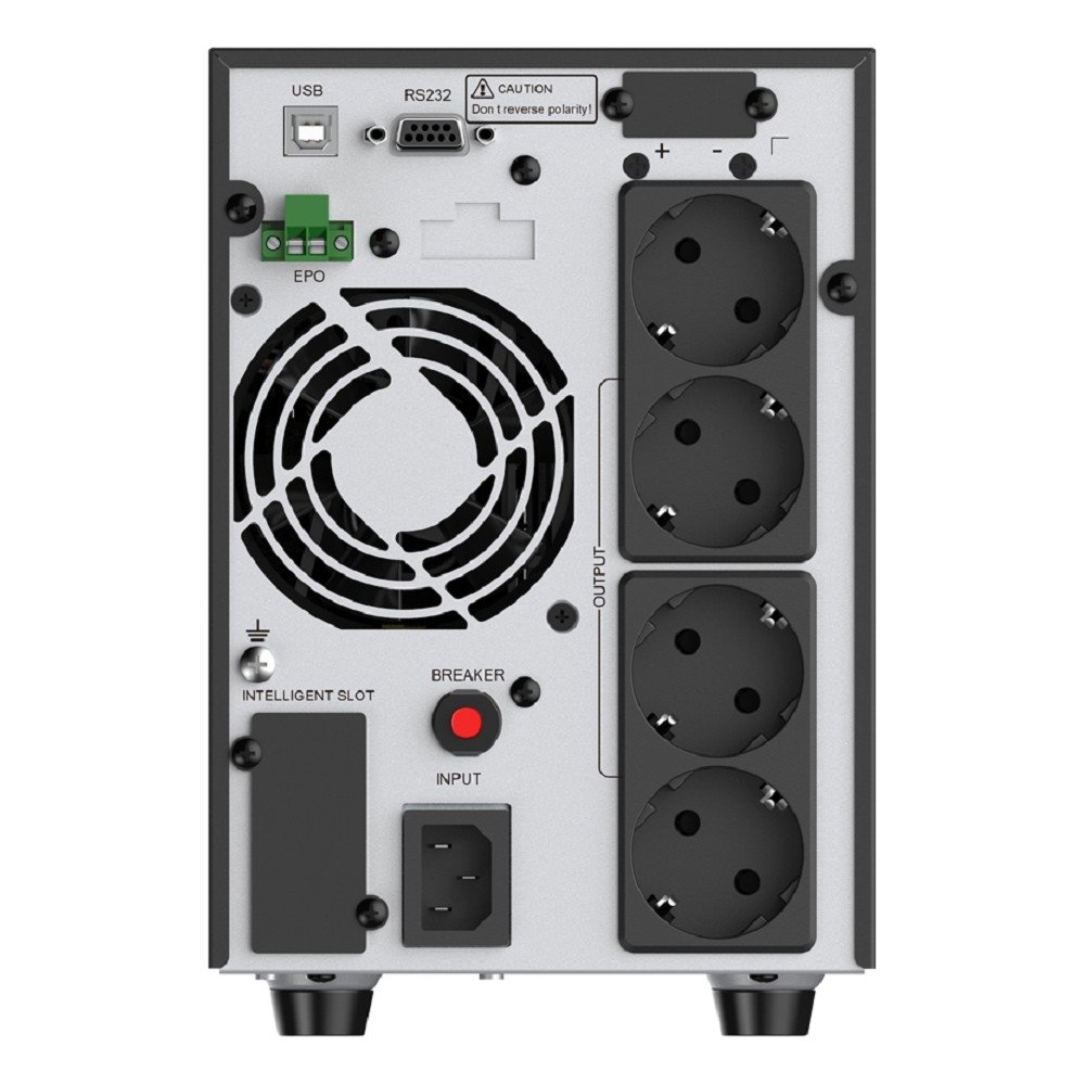 ИБП CBR ESSENCE ESN-1500 [Online 1500 VA / 1500 W, Tower, 4 x EURO, LCD, HID-USB, RS232, EPO, SNMP slot] (ESN-1.5KT-4F-LCHERSC)