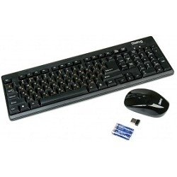 Dialog Клавиатура + мышка  KMROP-4010U Pointer RF 2.4G USB {Беспроводной набор , радиоклавиатура + опт. радиомышь 4D}