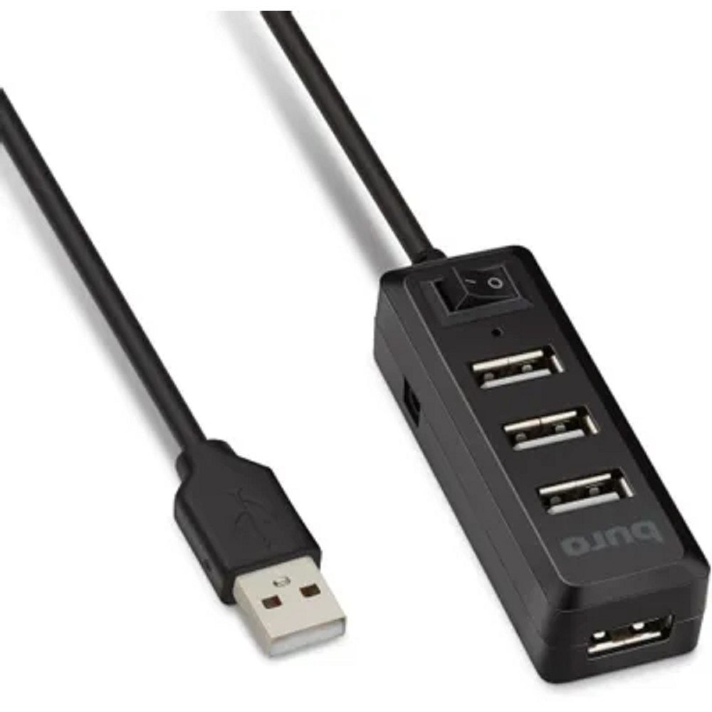 Разветвитель USB 2.0 Buro BU-HUB4-0.5L-U2.0