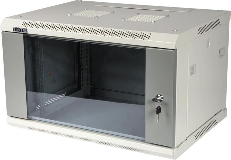 Шкаф Шкаф настенный серии Pro, 18U 600x800, стеклянная дверь, TWT-CBWPG-18U-6x8-GY