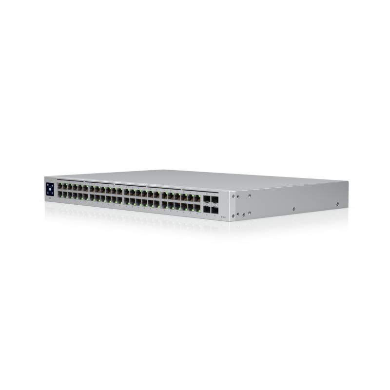 Коммутатор/ UniFi Switch 48 is a configurable Gigabit Layer 2 switch with 48 Gigabit Ethernet ports and 4 SFP ports, USW-48