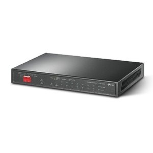 TP-Link TL-SG1210MP Настольный коммутатор с 9 гигабитными портами RJ45 (8 портов PoE+) и комбинированным портом RJ45/SFP