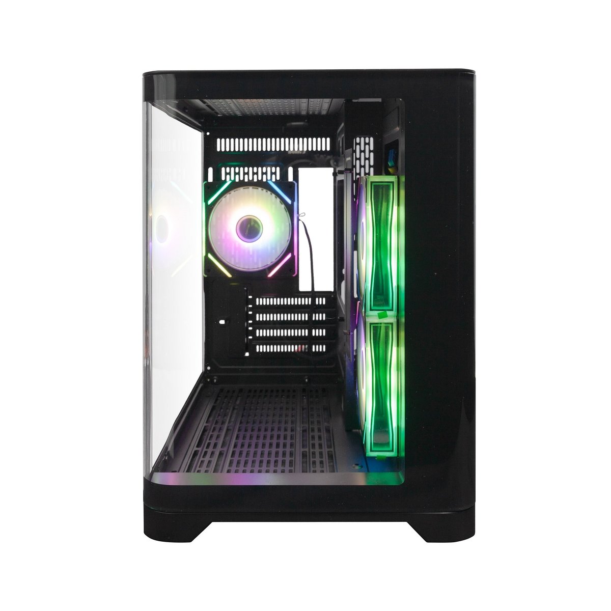 1STPLAYER UVIEW UV5 ARGB Black / mATX / 3x120mm ARGB fans / UV5-BK-2FC7R-1FC7