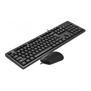Клавиатура + мышь A4Tech KK-3330S клав:черный мышь:черный USB [1530250], KK-3330S USB (BLACK)
