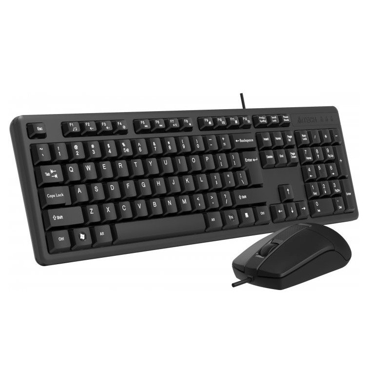 Клавиатура + мышь A4Tech KK-3330S клав:черный мышь:черный USB [1530250], KK-3330S USB (BLACK)