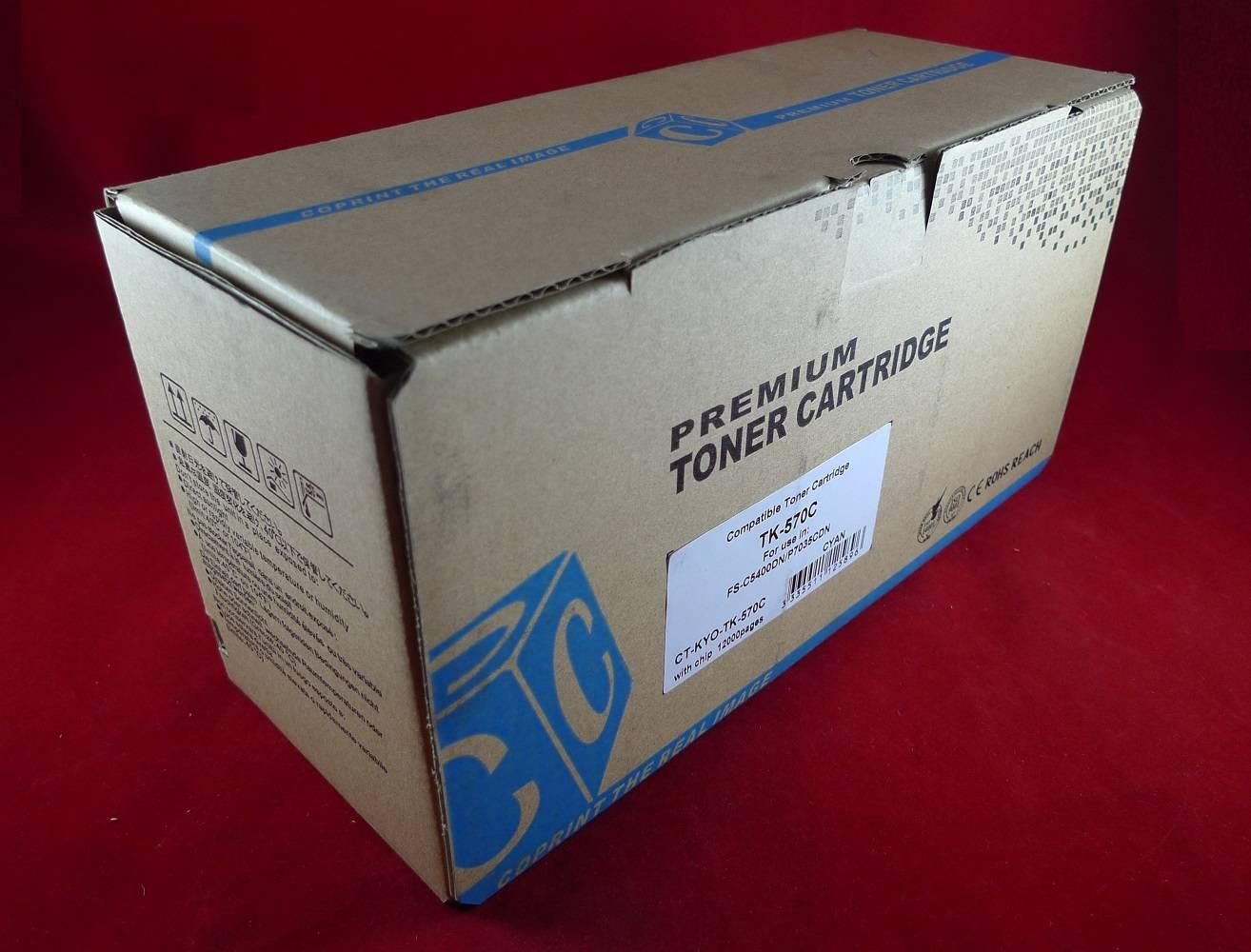Тонер-картридж для Kyocera FS-C5400DN/P7035CDN TK-570C cyan 12K ELP Imaging®, CT-KYO-TK-570C