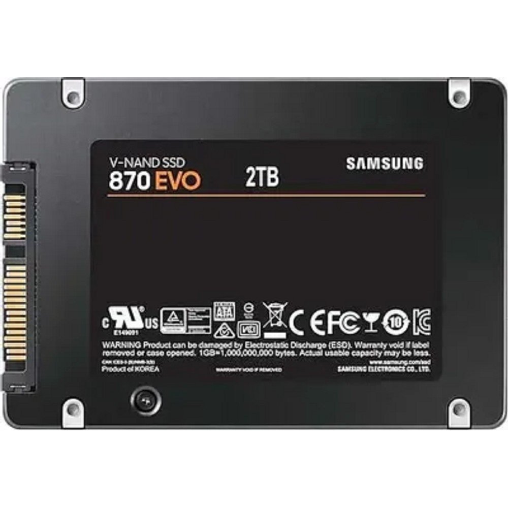 Samsung SSD 2Tb 870 EVO Series MZ-77E2T0BW {SATA3.0, 7mm, MGX V-NAND}