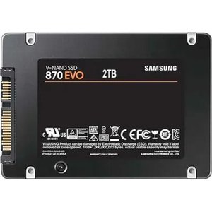 Samsung SSD 2Tb 870 EVO Series MZ-77E2T0BW {SATA3.0, 7mm, MGX V-NAND}