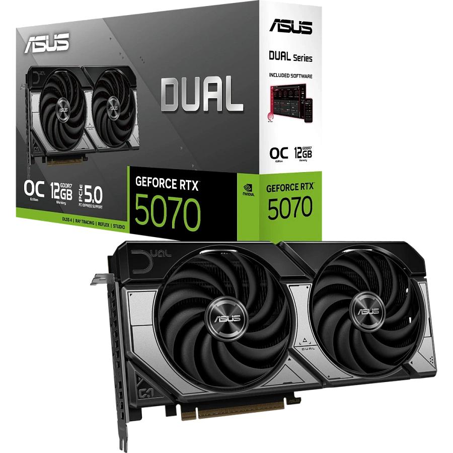Видеокарта/ DUAL-RTX5070-O12G, 90YV0M17-M0NA00