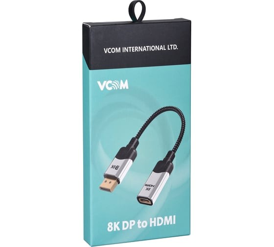 Адаптер DisplayPort(M) ---> HDMI(F) 0.15m 8K@60Hz VCOM <CG6218M-0.15>