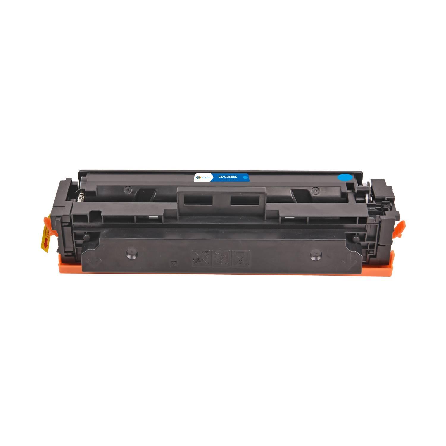 Картридж G&G, аналог Canon 055H синий 5.9k с чипом, NT-PC055XC-B-UP-S1