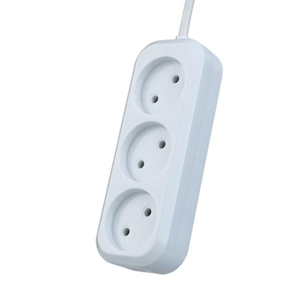 Perfeo Сетевой удлинитель без заземления "RU POWER", PF_B4062 (3,0м, 3 розетки, белый (Р16-012))