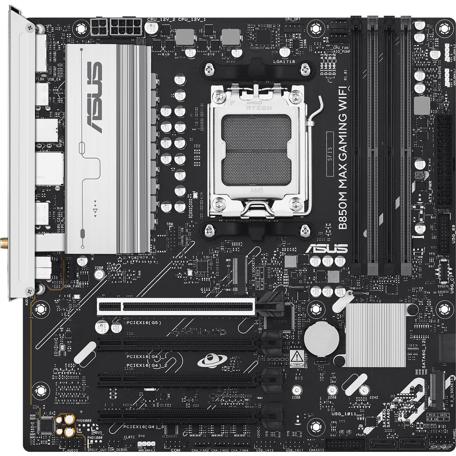 Материнская плата/ B850M MAX GAMING WIFI, 90MB1LL0-M0EAY0