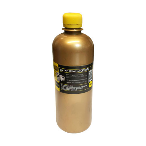 Тонер для HP Color LJ CP 3525/3530/4025/4525/CM4540/M551 (фл,140,желтый,Chemical MKI) Gold ATM
