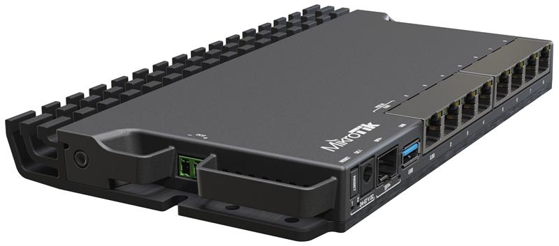 Маршрутизатор MikroTik RouterBORD 5009UG+S+ with Marvell Armada ARMv8 CPU (4-cores, 1.4GHz per core), 1GB of DDR4 RAM, 1GB NAND storage, 1x 2.5Gbit LAN, 7x 1Gbit LAN, 1xSFP+ port, RouterOS L5, metal desktop case, P, RB5009UG+S+IN