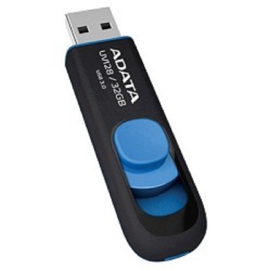 A-DATA Flash Drive 32Gb UV128 AUV128-32G-RBE {USB3.0, Black-Blue}
