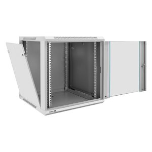 Exegate EX298604RUS Шкаф телекоммуникационный 19" настенный 12U ExeGate EC-WM-12U.600.G.GREY (19”, 12U, 600x600x635mm (ШхГхВ), передняя дверь закаленное стекло, съемные боковые панели, пыле- и влагоза