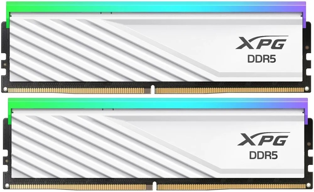 Оперативная память ADATA LANCER BLADE RGB DDR5 DIMM 32GB 6000MHz 2*16GB 36-38-38 1.35V WHITE DUAL TRAY, AX5U6000C3616G-DTLABRWH