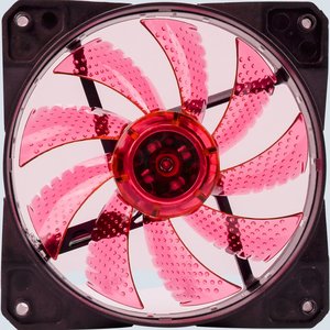 Вентилятор Digma DFAN-LED-RED RGB 120мм черный 3-pin 4-pin (Molex)Ret