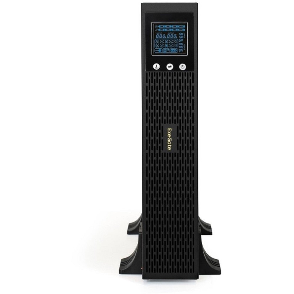 Exegate EX293054RUS ИБП Pure Sine Wave ExeGate SinePower UHB-3000.LCD.AVR.1SH.4C13.RJ.USB.2U <3000VA/2400W, LCD, AVR, 1*Schuko+4*C13, RJ45/11, USB, Rackmount 2U/Tower, металлический корпус, Black>