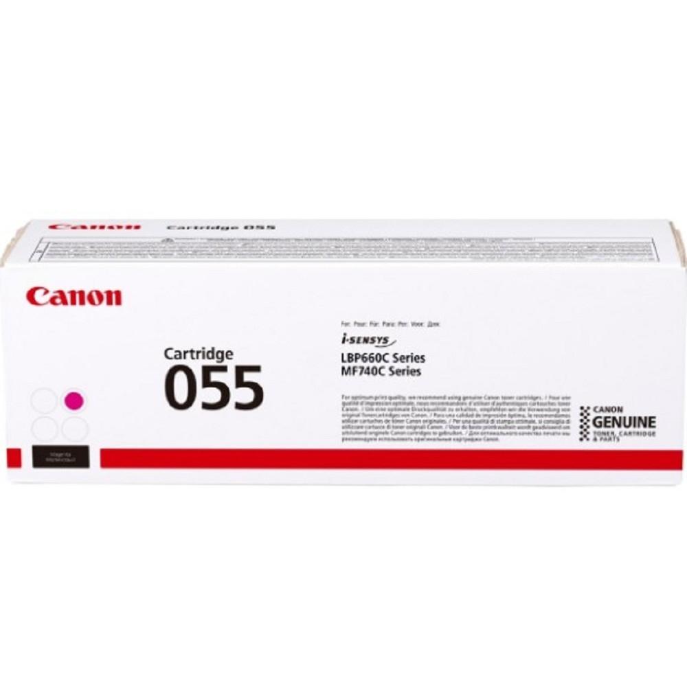 Canon 055 M Тонер-картридж для Canon LBP66x/MF74x, (2100 стр.), пурпурный, 3014C002