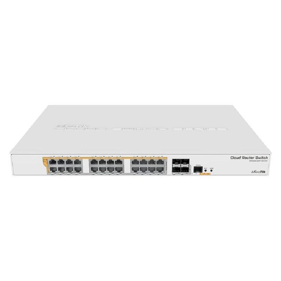 MikroTik CRS328-24P-4S+RM Коммутатор управляемый, с поддержкой PoE, 802.3af/at, 4 SFP+, 24 x 1000Mbit