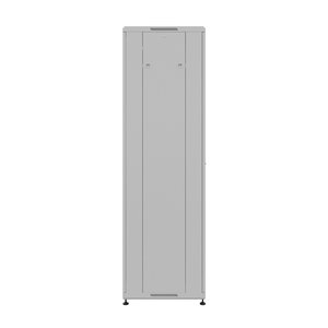 NTSS Шкаф напольный универсальный серверный NTSS R 18U 600х600мм, 4 профиля 19, двери стекло и сплошная металл, боковые стенки съемные, регулируемые опоры, разобранный, серый RAL 7035 NTSS-R18U6060GS