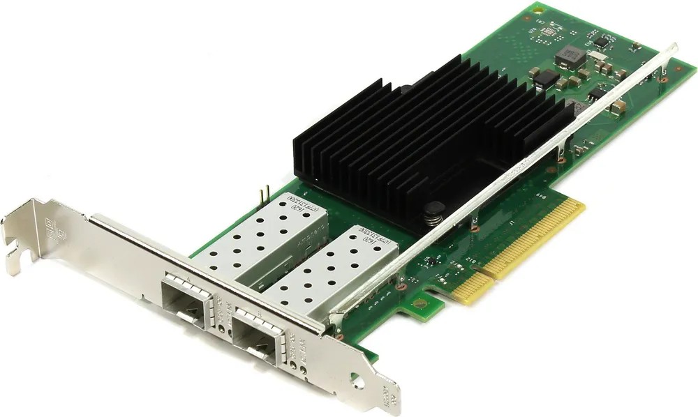 Сетевой адаптер Intel Ethernet Server Adapter X520-DA2, 10Gb Dual Port, SFP+, transivers no included, LP and FH brackets included (analog E10G42BTDA / E10G42BTDABLK), EX520DA2G2P5