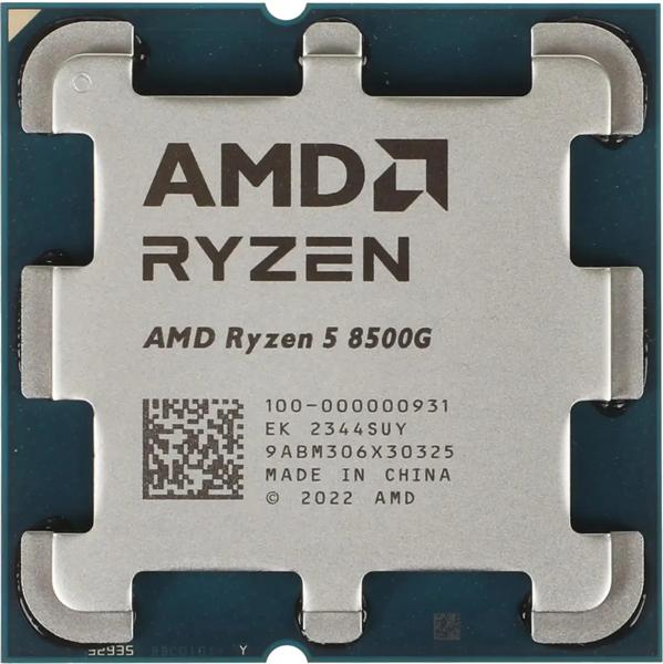 Процессор CPU AMD Ryzen 5 8500G, 6/12, 3.5-5GHz, 384KB/6MB/16MB, AM5, Radeon, 65W, OEM, 1 year, 100-000000931