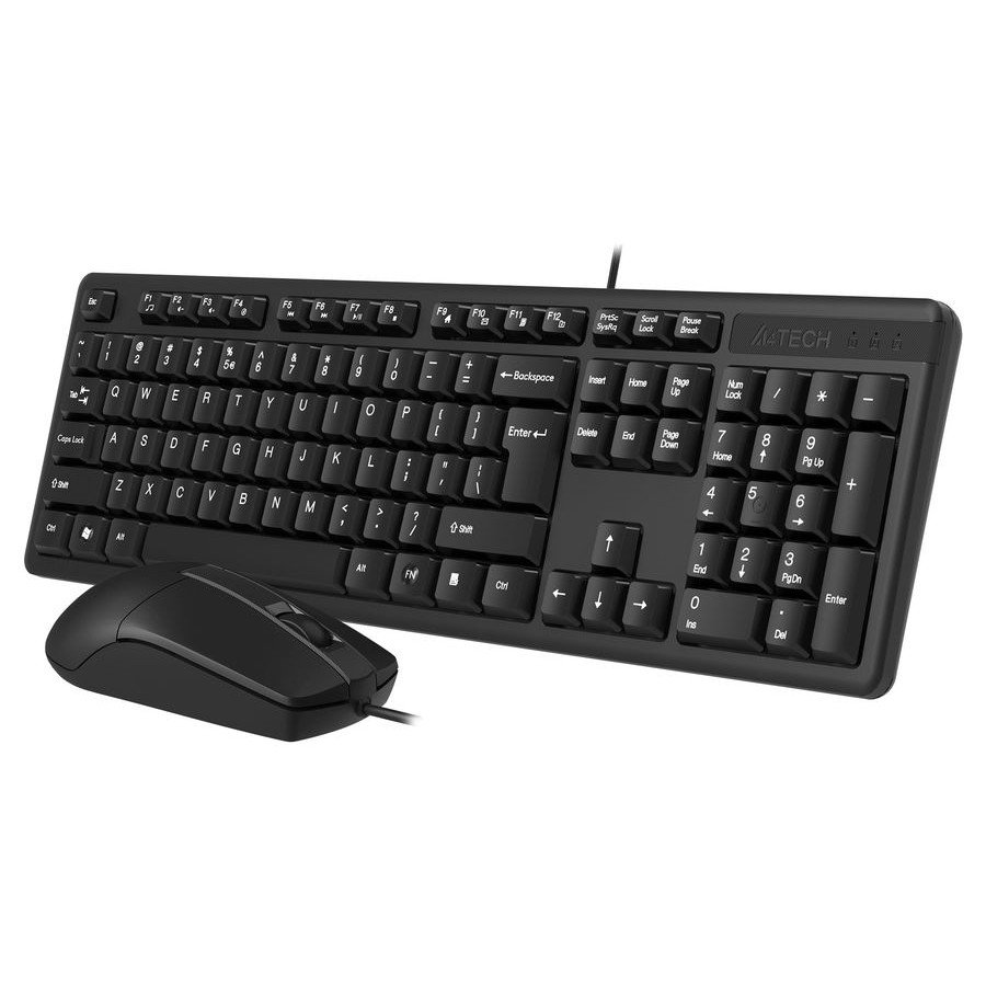 Клавиатура + мышь A4Tech KK-3330 клав:черный мышь:черный USB [1530249], KK-3330 USB (BLACK)
