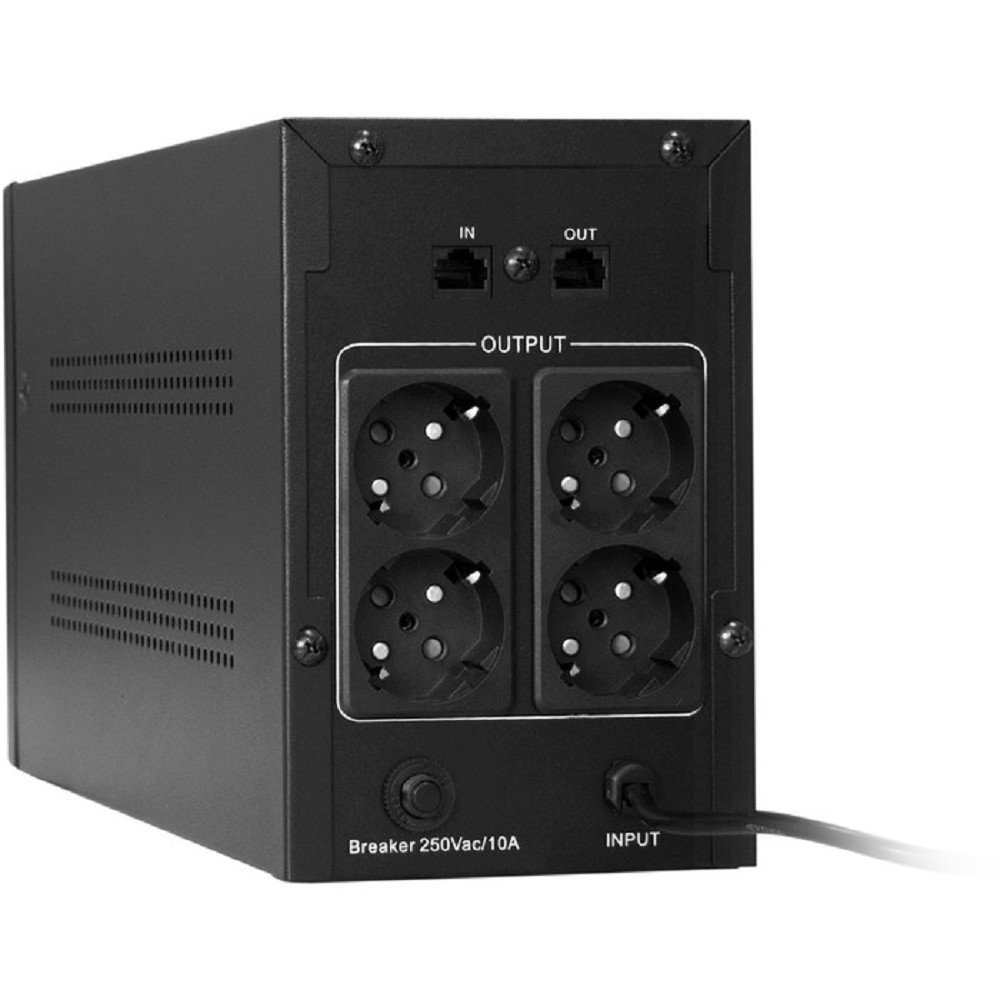 Exegate EP285532RUS ИБП ExeGate SpecialPro Smart LLB-2200.LCD.AVR.EURO.RJ <2200VA/1300W, LCD, AVR, 4 евророзетки, RJ45/11, Black>