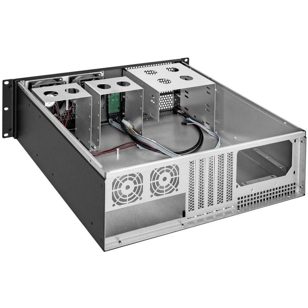 Exegate EX264270RUS Серверный корпус Exegate Pro 3U390-08 <RM 19",  высота 3U, глубина 390, без БП, USB>