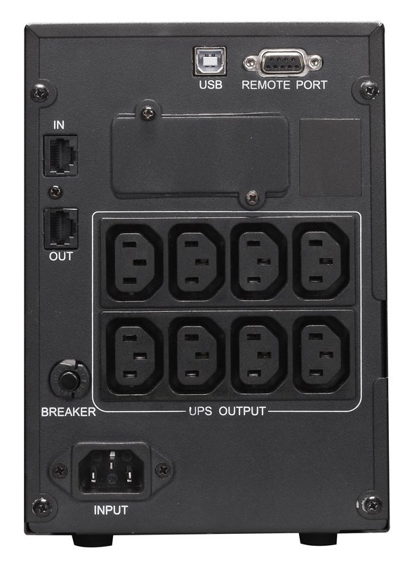 Источник бесперебойного питания Powercom Smart King Pro+ SPT-1000 LCD 800Вт 1000ВА черный/ UPS Powercom Smart King Pro+ SPT-1000 LCD 800W 1000Va black, SPT-1000-II LCD