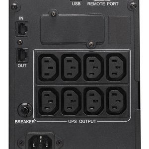Источник бесперебойного питания Powercom Smart King Pro+ SPT-1000 LCD 800Вт 1000ВА черный/ UPS Powercom Smart King Pro+ SPT-1000 LCD 800W 1000Va black, SPT-1000-II LCD