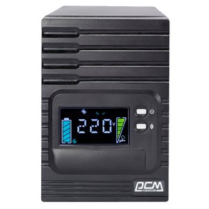 Источник бесперебойного питания Powercom Smart King Pro+ SPT-1000 LCD 800Вт 1000ВА черный/ UPS Powercom Smart King Pro+ SPT-1000 LCD 800W 1000Va black, SPT-1000-II LCD