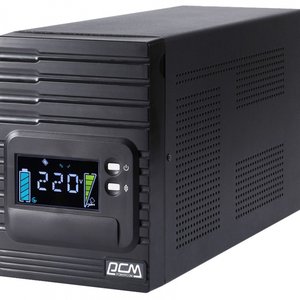 Источник бесперебойного питания Powercom Smart King Pro+ SPT-1000 LCD 800Вт 1000ВА черный/ UPS Powercom Smart King Pro+ SPT-1000 LCD 800W 1000Va black, SPT-1000-II LCD