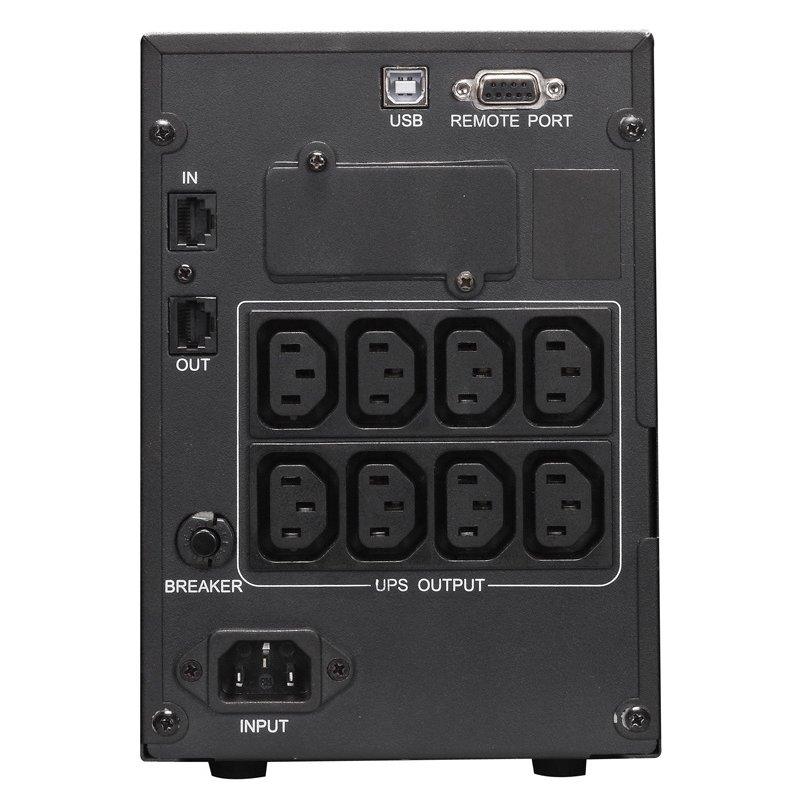 Источник бесперебойного питания Powercom Smart King Pro+ SPT-1000 LCD 800Вт 1000ВА черный/ UPS Powercom Smart King Pro+ SPT-1000 LCD 800W 1000Va black, SPT-1000-II LCD