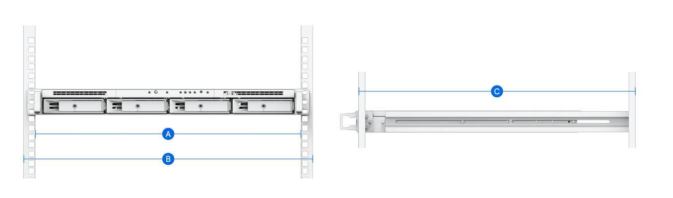 Synology RKM114 Комплект направляющих (фиксированные) для Synology RackStation