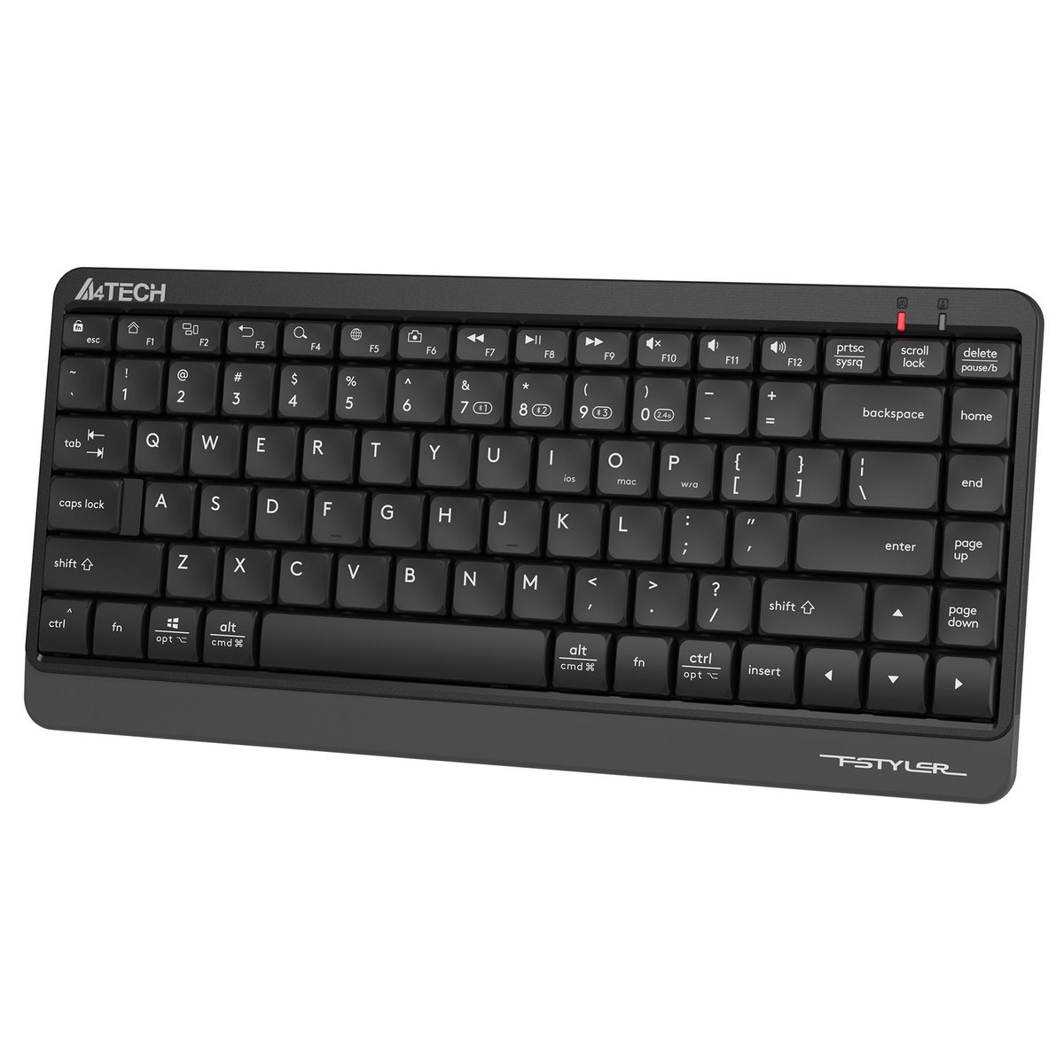 Клавиатура A4Tech Fstyler FBK11 черный/серый USB беспроводная BT/Radio slim [1595334], FBK11 GREY