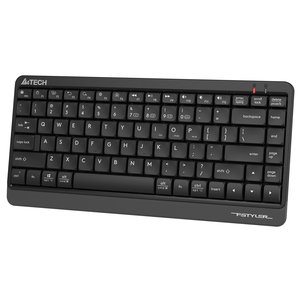 Клавиатура A4Tech Fstyler FBK11 черный/серый USB беспроводная BT/Radio slim [1595334], FBK11 GREY