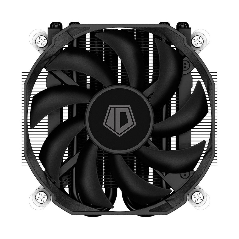 Cooler ID-Cooling IS-30i BLACK LGA1700/1200/115X низкопрофильный высота 30mm (36шт/кор, TDP 100W, PWM, 4 тепл.трубки прямого контакта, FAN 92mm) BOX